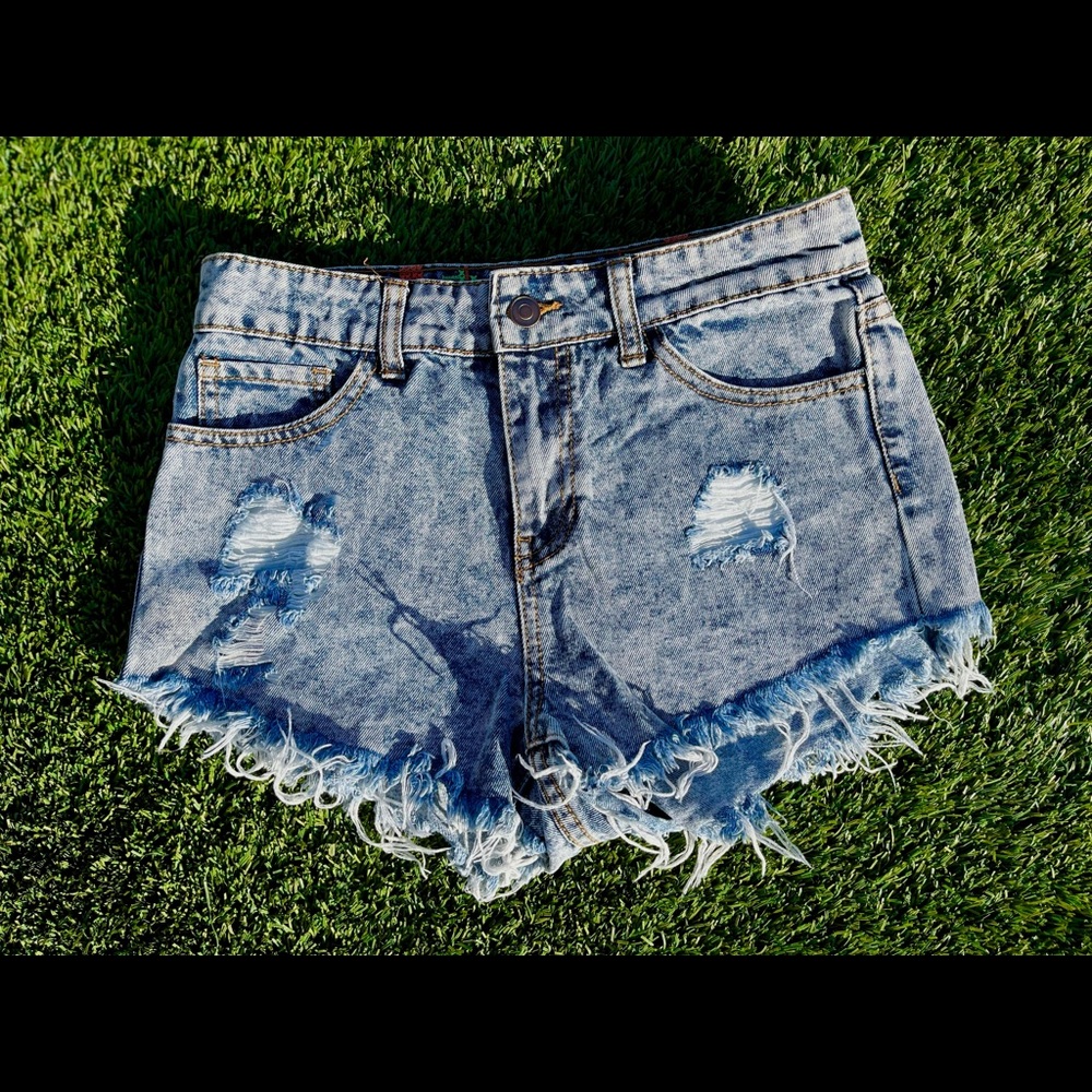 Denim shorts